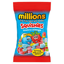 Millions Squishies Strawberry and Bubblegum  130g