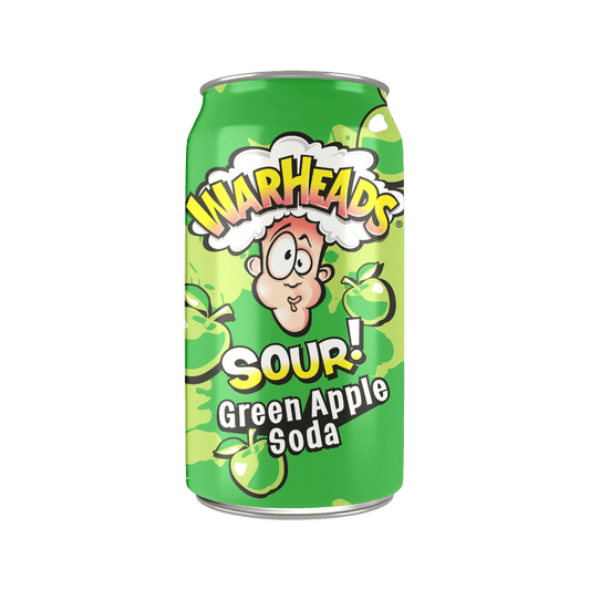 Warheads | Extreme Sour Soda - Green Apple (355ml) - Soda - Scran.ie